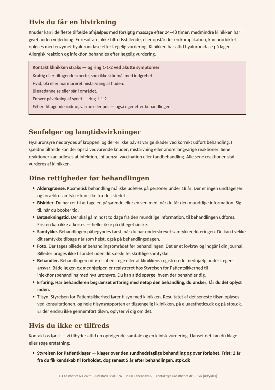 Skinbooster – Profhilo – kundeinformation, side 3 af 4